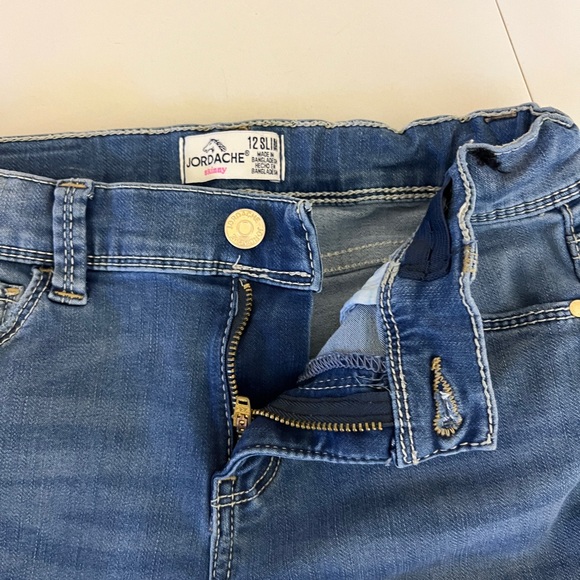 Jordache Kids Girls Denim Skinny Jeans Blue Size 12 Slim - Picture 4 of 12